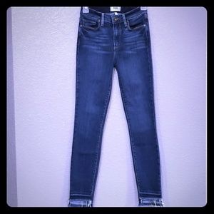 Paige Hoxton ankle skinny jeans deep indigo 25